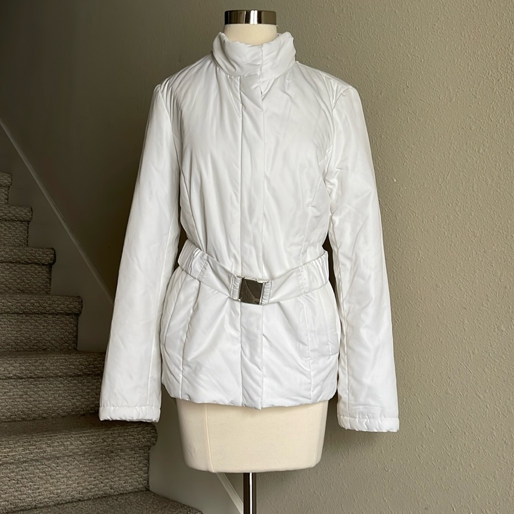 Saks Fifth Avenue Clothes (Real) Sz 10 White Puffer Coat